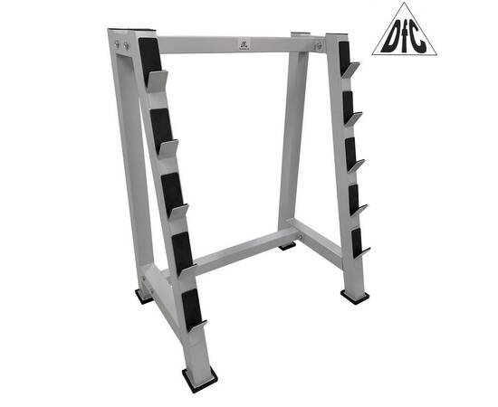 Стойка для хранения 5 грифов DFC Powergym RA769G серый, фото , изображение 2