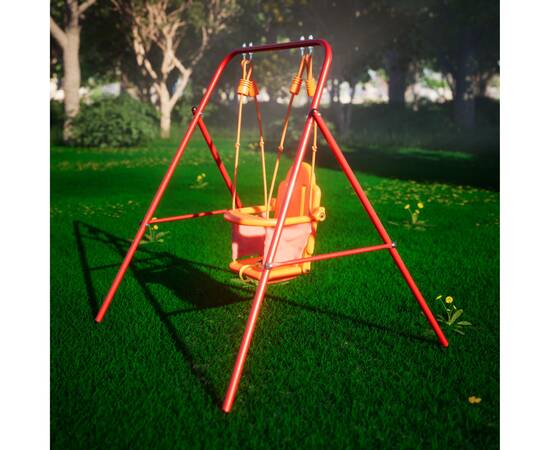 Качели для малышей DFC Kids с ремнями безопасности складные BS-02, фото , изображение 6