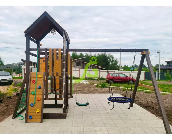 Детская площадка IgraGrad Панда Фани Gride с WorkOut, фото , изображение 6
