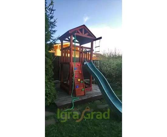 Детская площадка IgraGrad Панда Фани Tower скалодром, фото , изображение 15