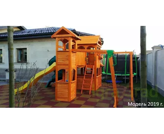 Детская площадка IgraGrad Клубный домик Макси с трубой, фото , изображение 5
