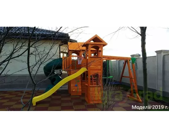 Детская площадка IgraGrad Клубный домик Макси с трубой, фото , изображение 11