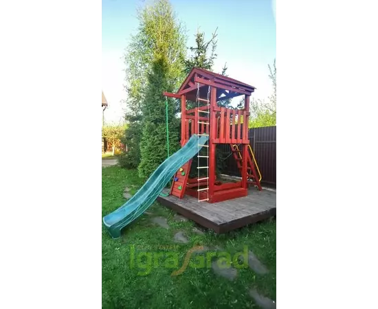 Детская площадка IgraGrad Панда Фани Tower скалодром, фото , изображение 5