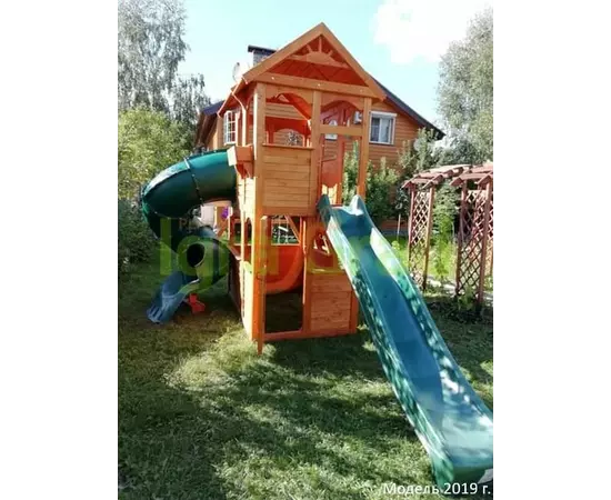 Детская площадка IgraGrad Клубный домик 2 с трубой, фото , изображение 8