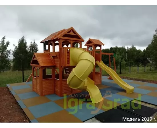 Детская площадка IgraGrad Клубный домик Макси с трубой, фото , изображение 18