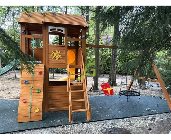 Детская площадка IgraGrad Клубный домик 2 с трубой, фото , изображение 11