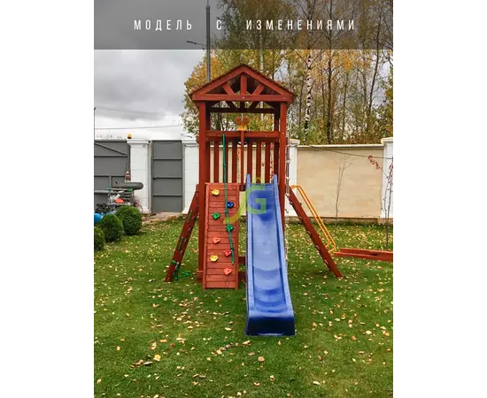 Детская площадка IgraGrad Панда Фани Tower скалодром, фото , изображение 8