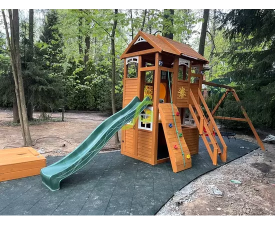 Детская площадка IgraGrad Клубный домик 2 с трубой, фото , изображение 5