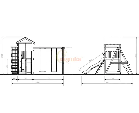 Детская площадка Савушка Мастер 5 (4 сезона), фото , изображение 13
